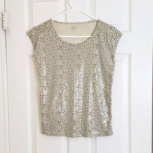NWT  Ann Taylor Loft Cheetah Print Top